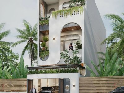 Thi công nhà phố đẹp nhà Chị Mừng